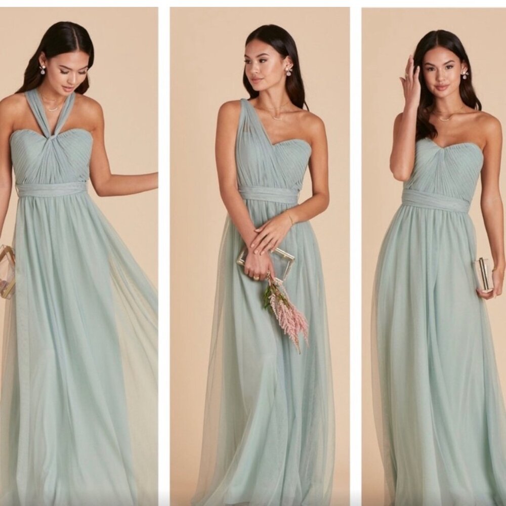 BIRDY GREY Christina Convertible Maxi Dress - Light Sage - Size M